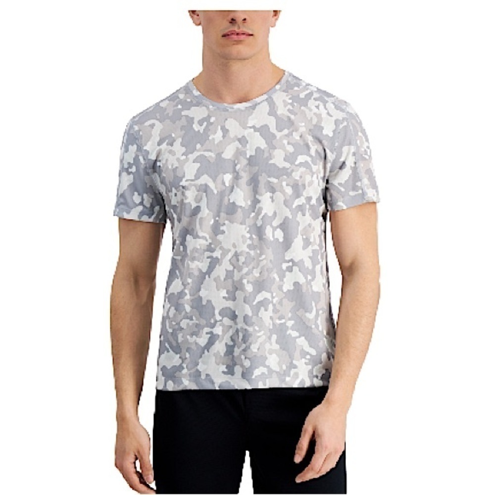 NWT Id Ideology Birdseye Printed Training T-Shirt grey XL